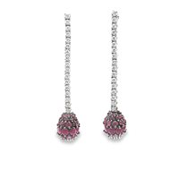 Orecchini Cianfrone Gioielli Donna in Oro Rubino 0.53 Ct OROR-49-198 - OROR-49-198